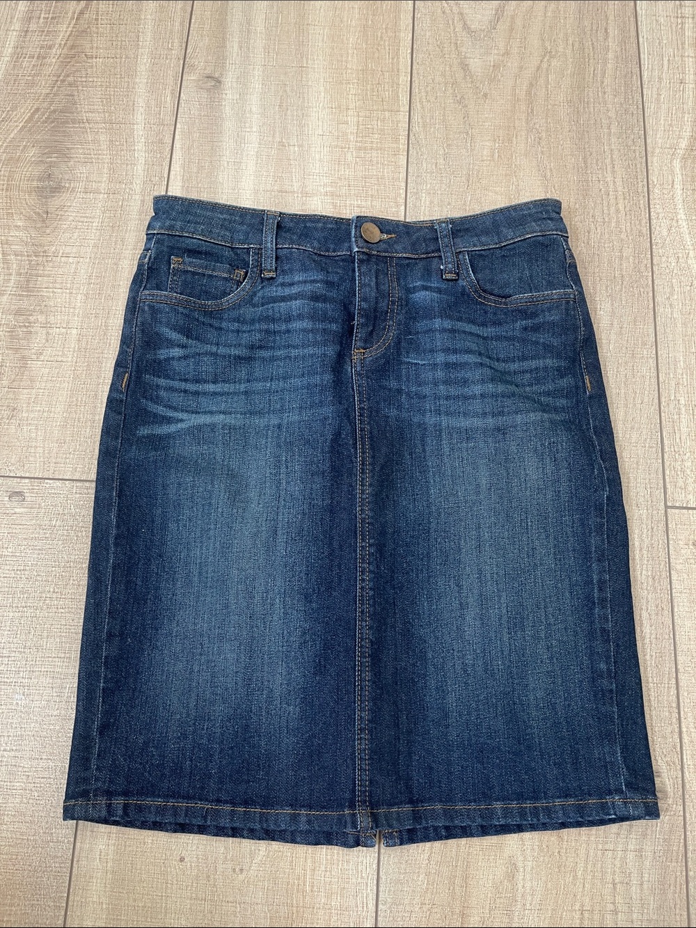 Kut from the Kloth Dark Blue Denim Pencil Skirt Size 4